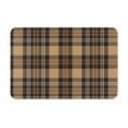 thumbnail image 1 of Pofeuu khaki coffee plaid Print Flannel Doormats Rug16"x24"Rug Washable Doormats Indoor Outdoor Rugs for Layered Front Door Mats, Porch, Kitchen, Entryway, 1 of 7