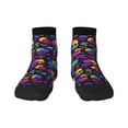 thumbnail image 1 of Pofeuu mushroom rainbow color Skull Print 30cm Socks, Adult Running Hiking Socks for Youth and Adult, 1 of 7