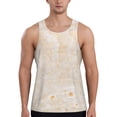 thumbnail image 1 of Pofeuu pita baked bread Print Men's Workout Tank Tops Sleeveless Muscle Gym Shirt Quick Dry -Small, 1 of 7