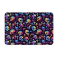 thumbnail image 1 of Pofeuu rainbow color Skull mushroom Print Flannel Doormats Rug16"x24"Rug Washable Doormats Indoor Outdoor Rugs for Layered Front Door Mats, Porch, Kitchen, Entryway, 1 of 7