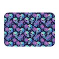 thumbnail image 1 of Pofeuu starry sky Skull flower Print Hem Mat 40x60 - Multipurpose Doormat for Indoor & Outdoor Use - Welcome Your Guests with our Entrance Mat, 1 of 6