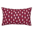 thumbnail image 1 of Pofeuu white Tree red plaid Print Polyester Microfiber Plush Pillowcases, Super Soft and Cozy Pillow Case Covers with Envelop Closure（Pillow core not included）-20"x30", 1 of 6