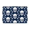 thumbnail image 1 of Pofeuu white arrow Skull Print Flannel Doormats Rug16"x24"Rug Washable Doormats Indoor Outdoor Rugs for Layered Front Door Mats, Porch, Kitchen, Entryway, 1 of 7