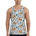 thumbnail image 1 of Pofeuu winter Scarf deer Print Men's Workout Tank Tops Sleeveless Muscle Gym Shirt Quick Dry-3X-Large, 1 of 7