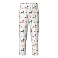 thumbnail image 1 of Pofeuu winter Snowflake Dachshund Print Teenagers' Pajama Pants, Soft Lounge Pajama Pants with big pockets for Men Plaid Pj Bottoms-XS(5-6), 1 of 6