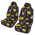 thumbnail image 1 of Pofeuu yellow Pumpkin Corn Print Automotive Car Seat Covers Flat Cloth Full Set Seat Covers,Car Seat Covers front seats for Cars Trucks and SUVs(Two packs), 1 of 7