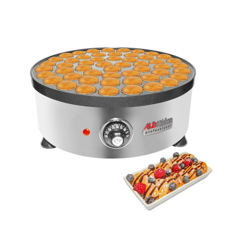 Poffertjes Maker, Dutch Pancakes Machine, Round Stainless Steel Electric  Poffertjes Pan