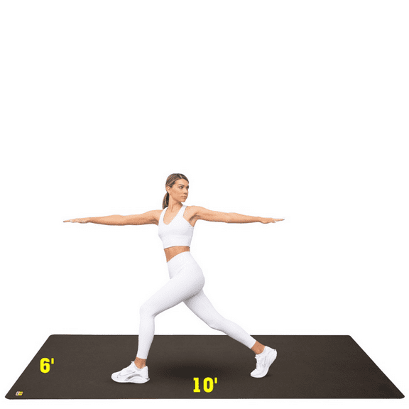 Pogamat Exercise Mat 10' x 6' x 1/4" (60 Square Feet)