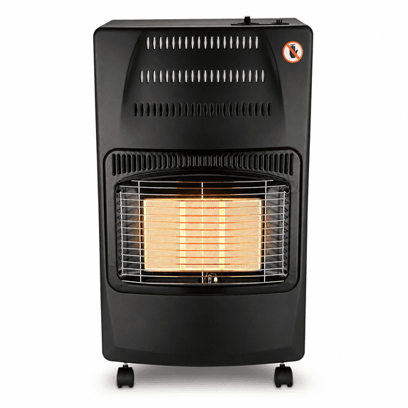 Pogany Portable Propane Heater, 14,250 BTU Radiant Cabinet Gas Heater ...