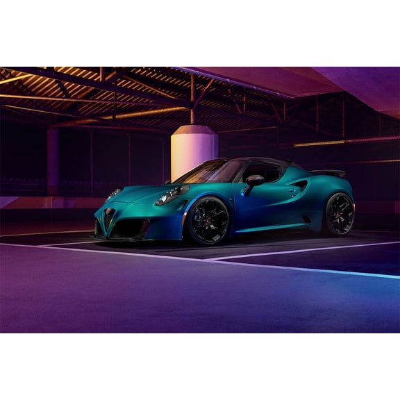 Pogea Racing ZEUS German Sport Car Home Decor - 24x36 Inch Glossy Laminated Poster - Stunning Detail and Bold Colors