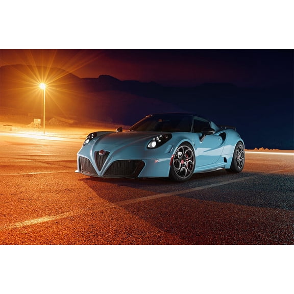 Pogea Racing Zeus Sports Car Racing Car Wall Poster - 12x18 Inch Laminated Poster - Stunning Detail and Bold Colors
