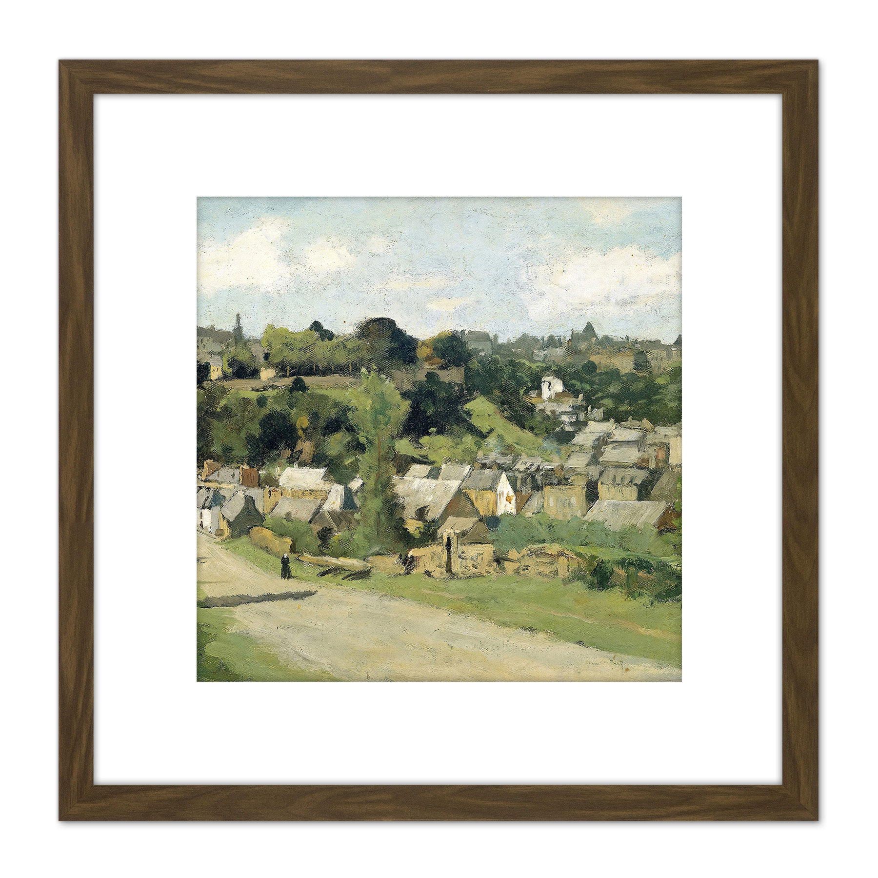 Poggenbeek View Of Village Country Dinant Painting 8X8 Inch Square ...
