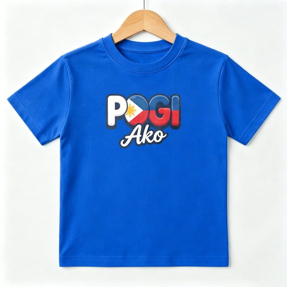 Pogi Ako Philippines Flag Boys Graphic Tees Filipino Kids T-Shirt 100% Cotton Short Sleeve Tops Ages 4-13Y
