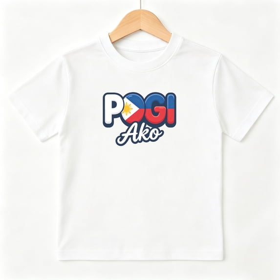 Pogi Ako Philippines Flag Boys Graphic Tees Filipino Kids T-Shirt 100% Cotton Short Sleeve Tops Ages 4-13Y
