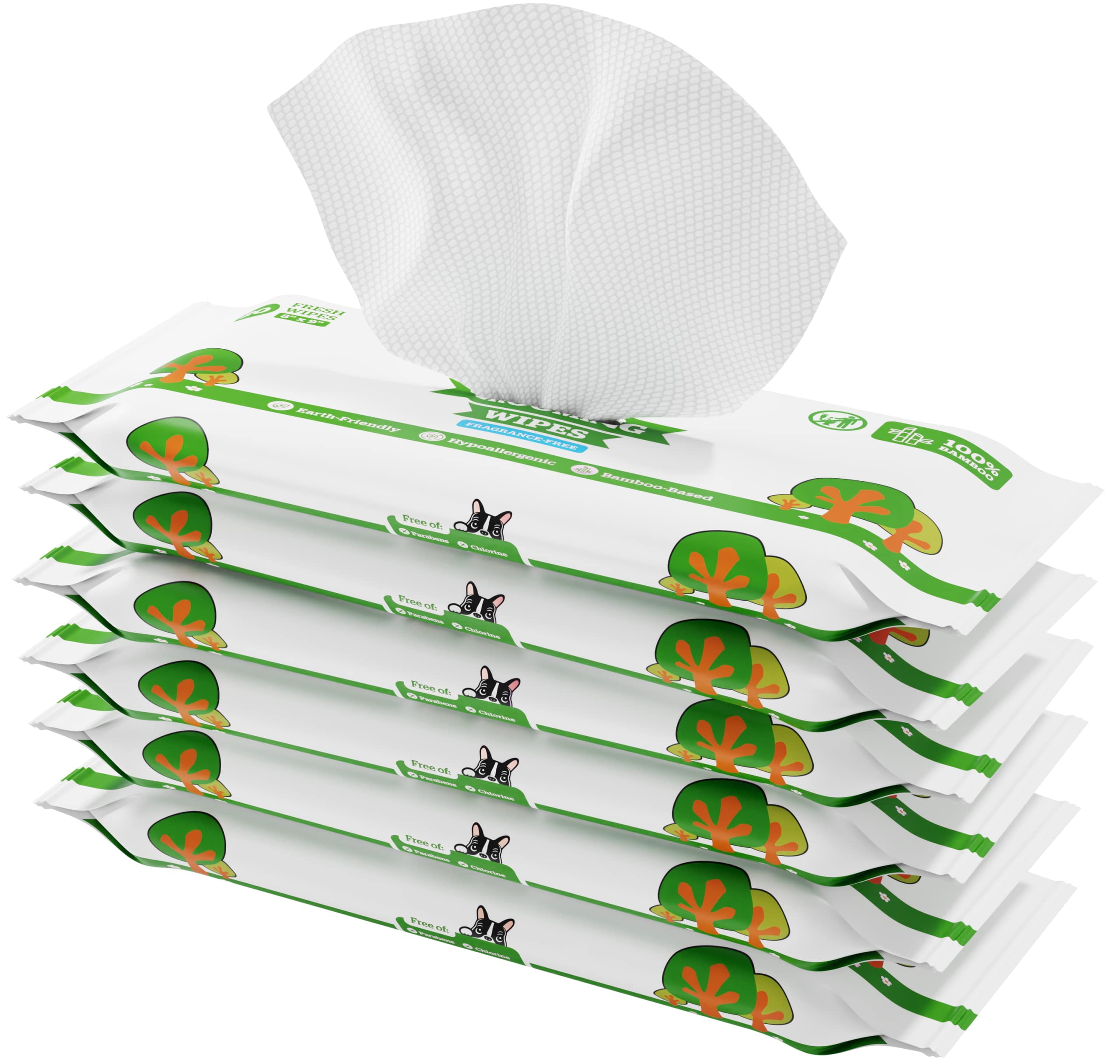 Pogi's Dog Grooming Wipes Travel Packs 120 Dog Wipes for Cleaning and