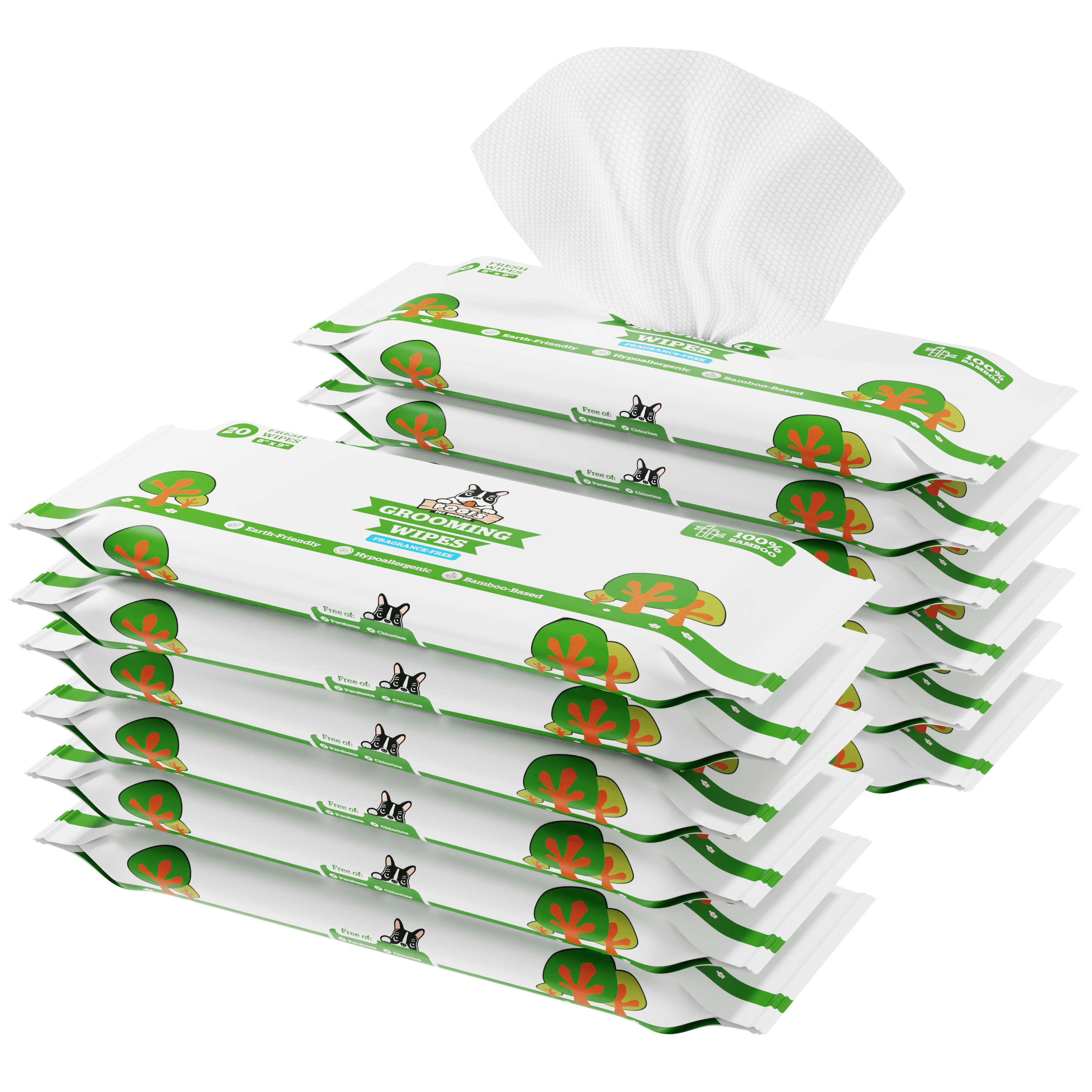 Pogi's Grooming Wipes Hypoallergenic Pet Wipes for Dogs & Cats
