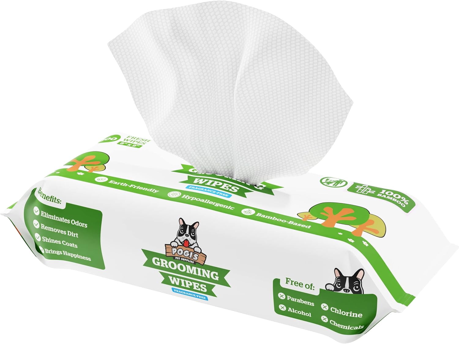 Curated visual reference: Pet Crate Cleaning For Pet Grooming Tools Reference: Pogi S Large Dog Grooming Wipes 100 Hypoallergenic Pet Wipes