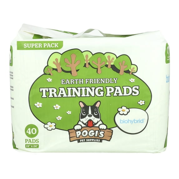Pogi's Pet Supplies Training Pads, Super Pack, 40 Pads (24" x 24")