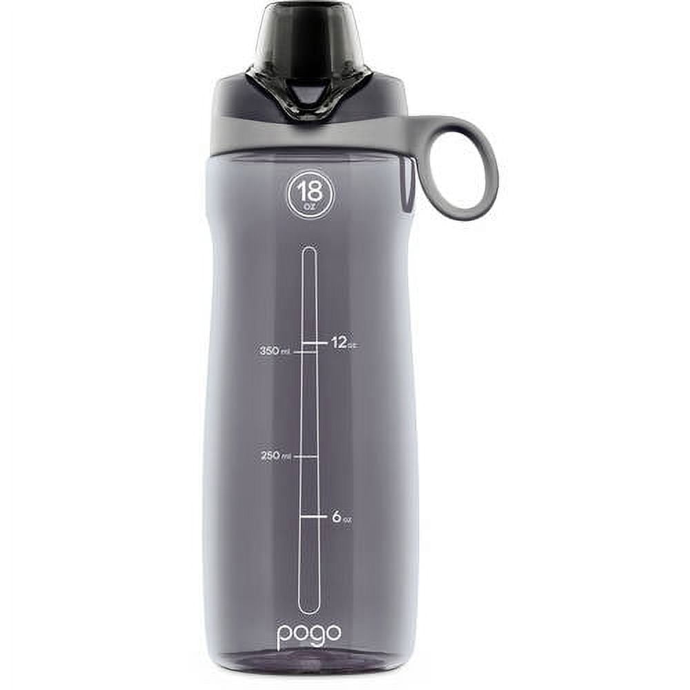 Pogo BPAFree Plastic Water Bottle with Chug Lid, 18 oz