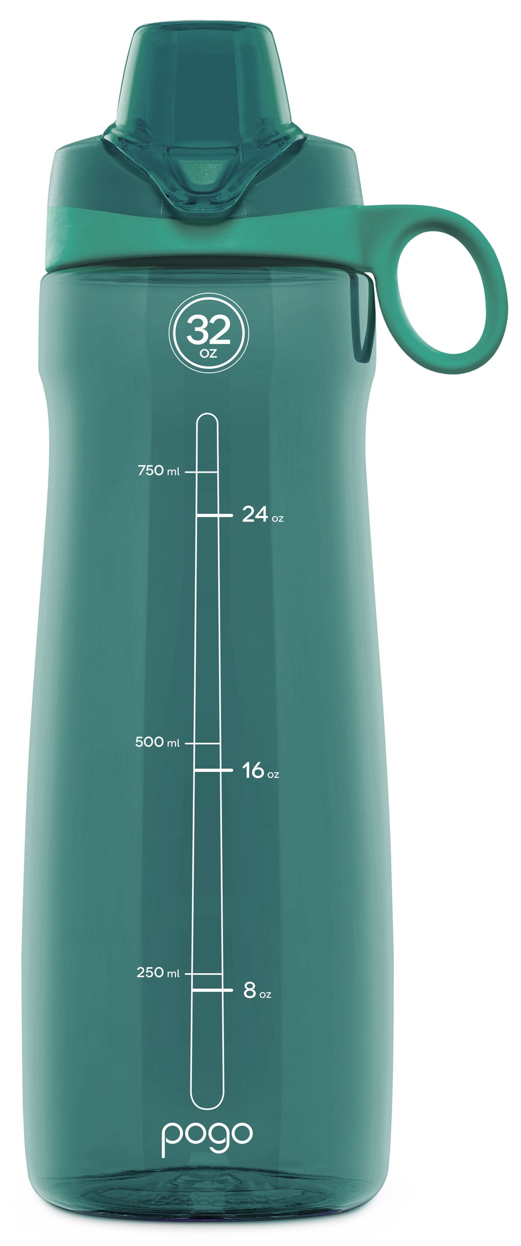 Pogo BPA-Free Plastic Water Bottle with Chug Lid, 40 oz