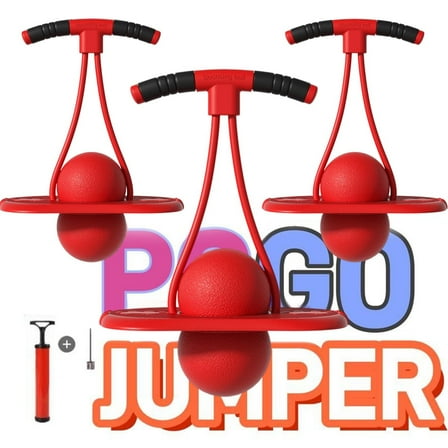 Pogo Ball for Kids - Sturdy Pogo Stick Alternative，Jumping Toy for Ages 4-12 with Handle，Safe Hopper Ball for Outdoor Play, Boys & Girls