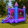 thumbnail image 1 of Pogo Bounce House Crossover Bounce House with Slide, Modular Art Panel, 1 of 8