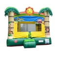 thumbnail image 1 of Pogo Bounce House Crossover Inflatable Bounce House, Tropical Jumper, No Blower, 1 of 10