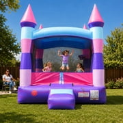 Pogo Crossover Inflatable Bounce House, Deluxe Pink Jumper No Blower