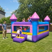 Pogo Crossover Inflatable Bounce House Toddler Jumper Indoor/Outdoor - Pink