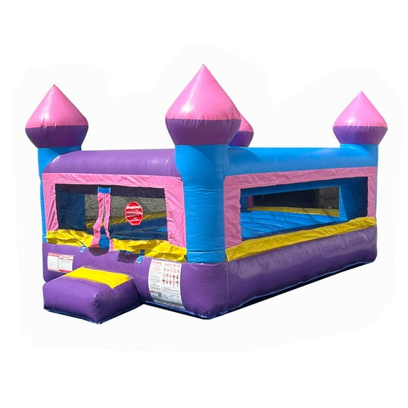 Pogo Crossover Inflatable Bounce House Toddler Jumper Indoor/Outdoor - Pink