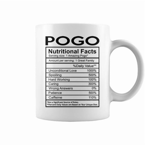 Pogo Grandpa Gift Pogo Nutritional Facts Coffee Mugs