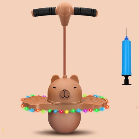 Pogo Stick,Balance Jumping Ball,Pogo Ball,26inch Funny Capybara Shaped High Bouncing Ball Board,Safe Hopper Ball For Outdoor Play,Sturdy Pogo Stick Alternative With Handle.(B)