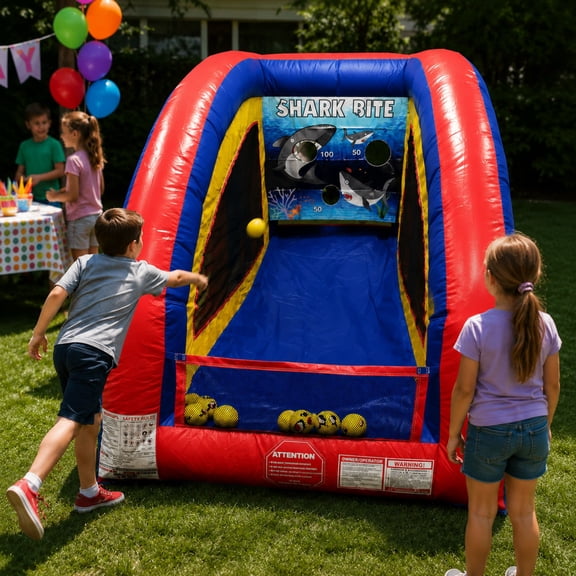 Pogo UltraLite Commercial Inflatable Air Frame Game, Shark Bite