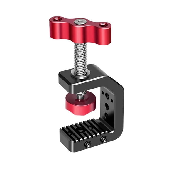 Photography C Clamp Adjustable Aluminum Alloy for Desktop Mount Holder Camera Hot Shoe DSLR S