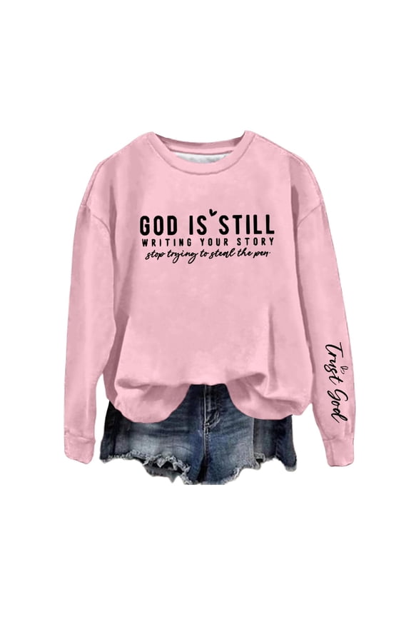 Women's Shirt Dressy Casual Long Sleeve Tops Spring Shirt Pullover Sweatshirts