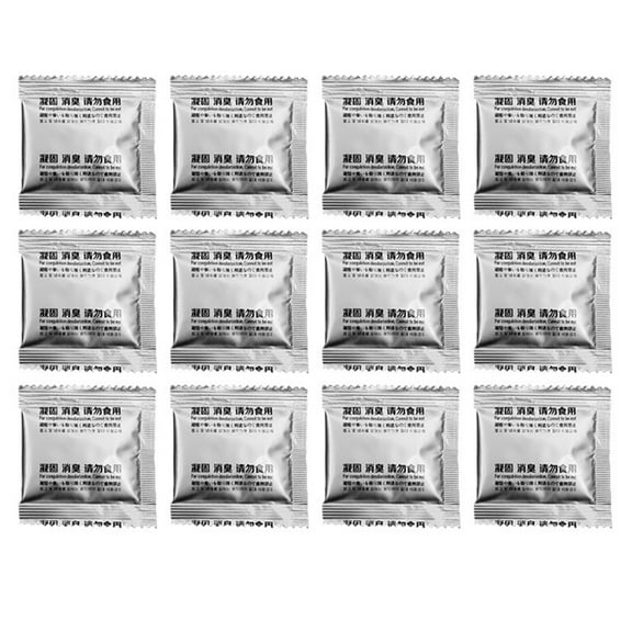 Pohot 12Pcs Camping Toilet Chemicals Liquid Waste Gelling Deodorizing Powder Eco Absorbent Gel Poo Gel Emergency Toilet Waste Treatment for Camping Toilet for Outdoor Camping Hiking