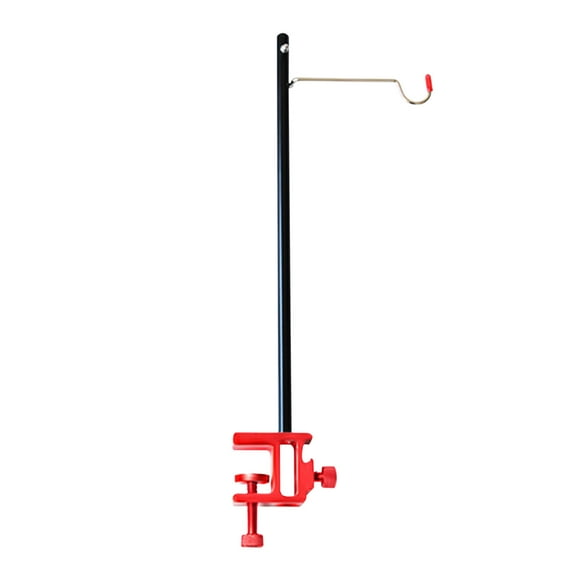 Desktop Light Stand Camping Lantern Stand Aluminum Alloy Lamp Hanging Poles Adjustable for Table Thickness Under 3cm