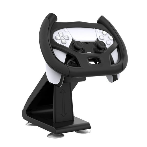 Pohot Durable Gaming Steering Wheel Portable Practical with Bracket for PS 5 PS5 Car Racing Games Professional Handle Controller