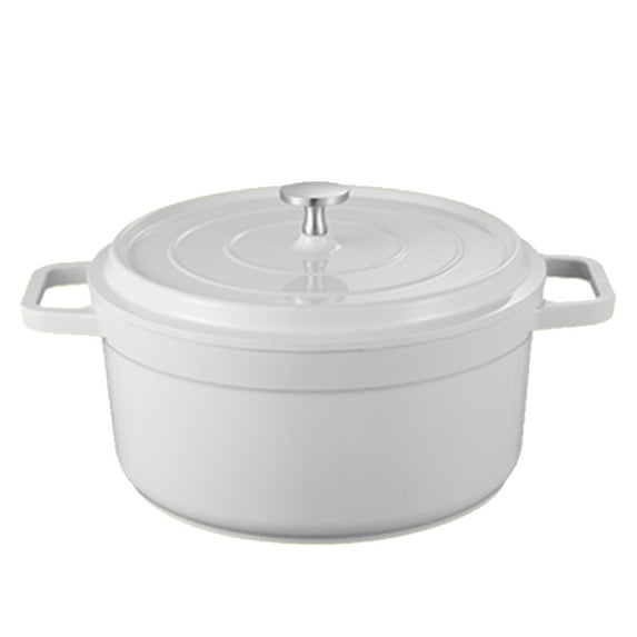 Pohot Enameled Cast Aluminum Dutch Oven with Lid Non-Stick Heavy Duty Stock Pot Nonstick Heat Preservation Cookware Multifunctional Cookware