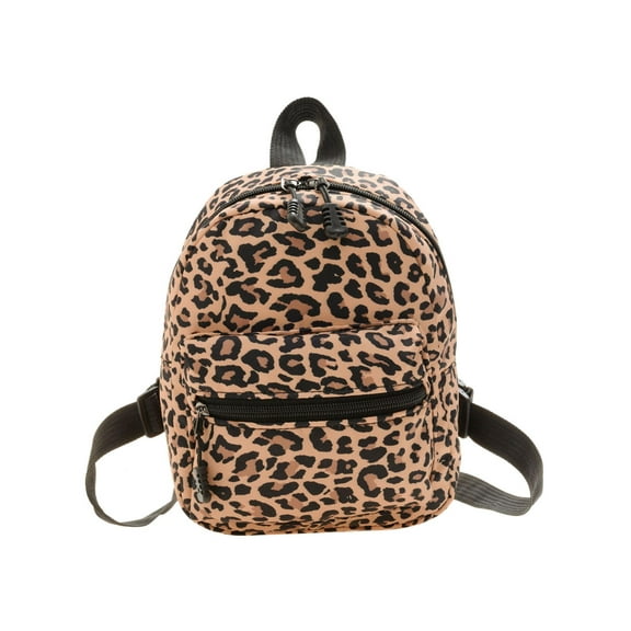 Pohot Fashion Women Animal Pattern Printing Backpack Casual Small Handbags (D)