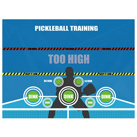 Pohot Pickleball Practice Pads for Walls Dink Master Exercise Rebounder Aids Pickleball Rebounder Training Aid Transform Any Wall Into A Pickleball Court and Net