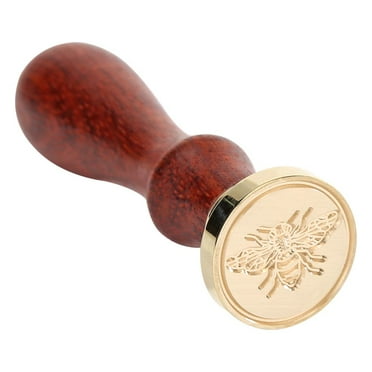 Pohot Portable Universal Bee Shape Wax Seal Fire Painting Stamp DIY Scrapbooking Envelope Card Gift for Household Arts Parts