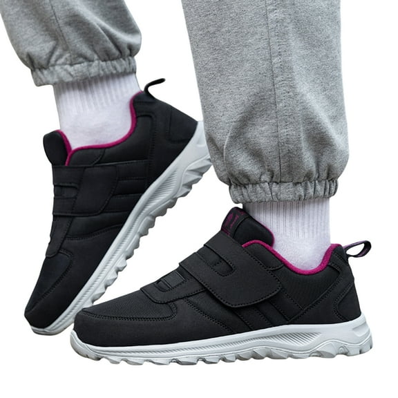 Diabetic Shoes Comfortable Swollen Feet Shoes Non Slip Hook Loop Sport Shoes Wide Tennis Shoes for Middle Aged and Elderly Men