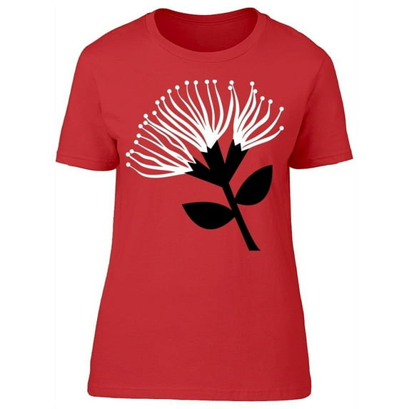 Pohutukawa Flower Art T-Shirt Women -Image by Shutterstock, Female x-Large