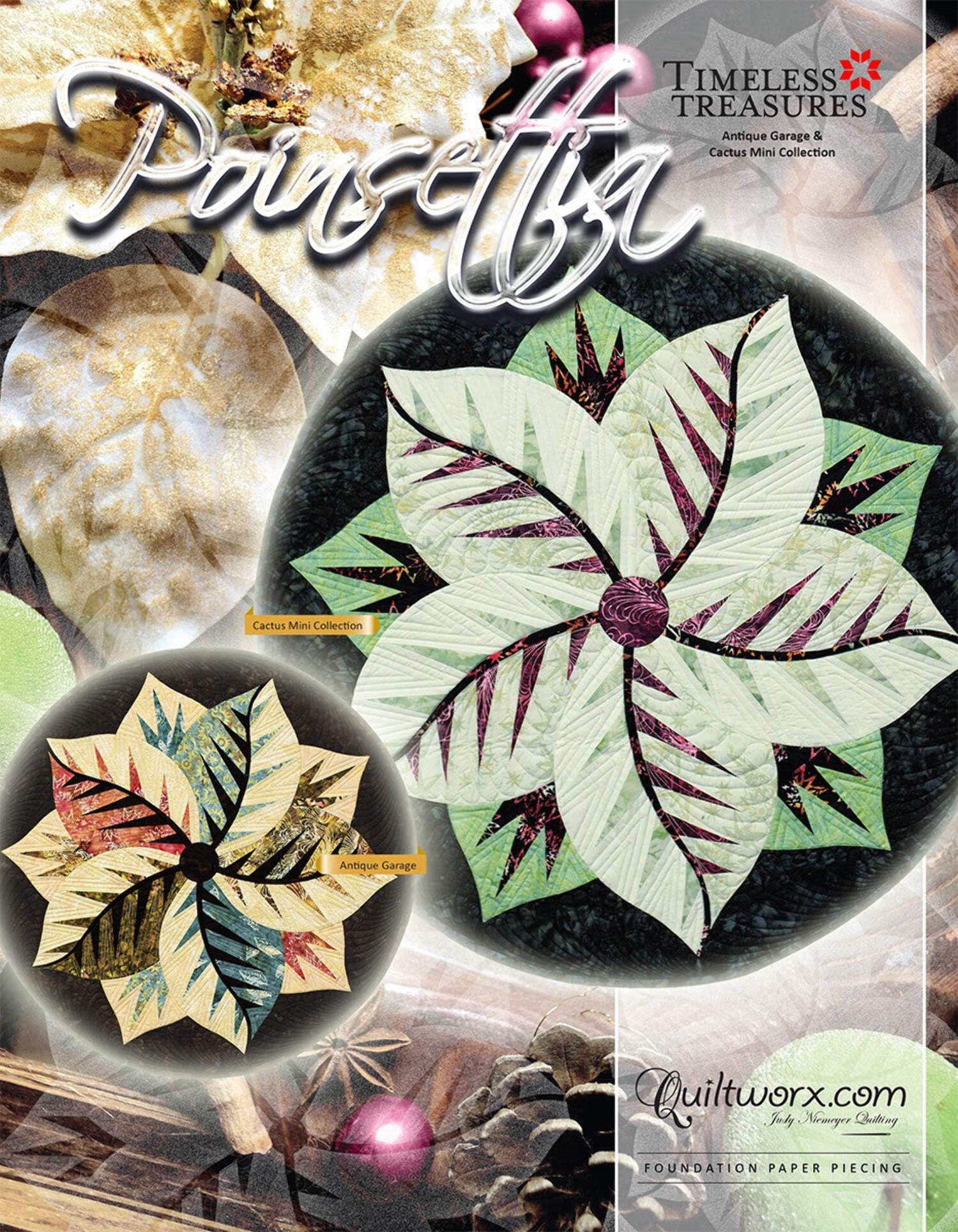 Poinsetta Foundation Paper Pieced Quilt Pattern by Judy Niemeyer of ...