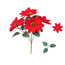 Poinsettia Christmas Decorations Christmas Tree Decorations Christmas Bouquet Artificial Flowers