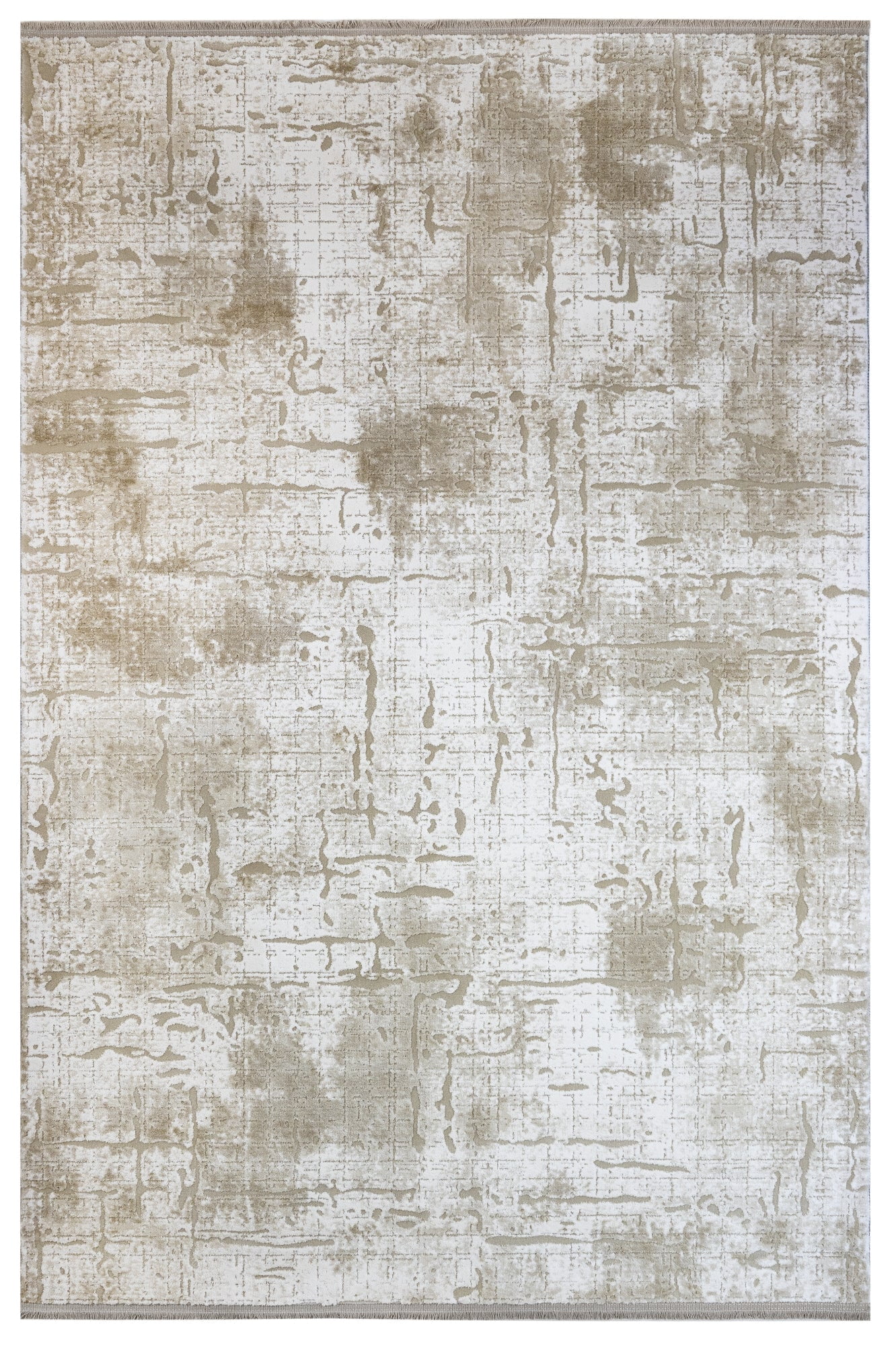 Poinsettia Cream Abstract Acrylic Area Rugs for Living Room Jacquard ...