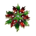 thumbnail image 1 of Poinsettia Crystal Pin, 1 of 1