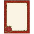 thumbnail image 1 of Poinsettia Damask Letterhead Sheets - 8.5" x 11" - 80 Sheets (alhx58), 1 of 3