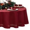 thumbnail image 1 of Poinsettia Noel Laser Cut Tablecloth, 1 of 3